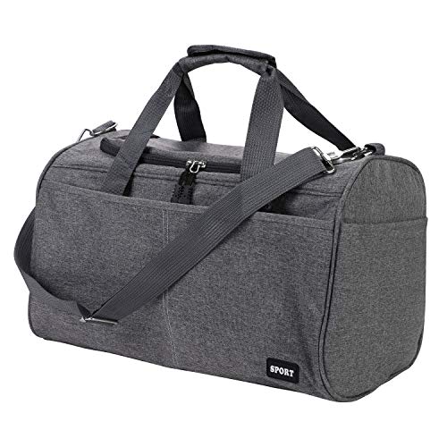 Travel Duffle Bag Waterproof Gym Sports Duffle Bag Durable Workout Gym Bag with Adjustable Shoulder Strap Foldable Holdall Bag with Padded Handle Weekend Overnight Bag for Women Men 35L Luggage Bag