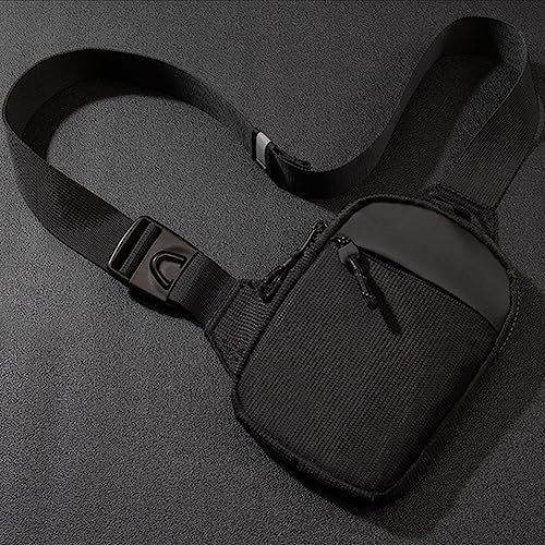 flintronic Sling Bag, Waterproof Chest Bag for Men and Women, Mini Breathable Crossbody Shoulder Bag with Zipper, Lightweight Shoulder Backpack for Travel Hiking Cycling Camping Outdoor Sports