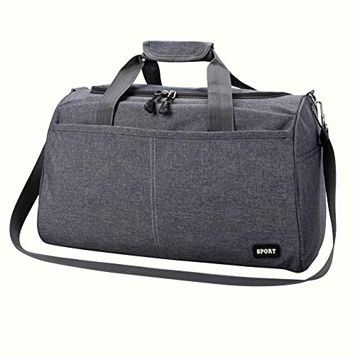 Travel Duffle Bag Waterproof Gym Sports Duffle Bag Durable Workout Gym Bag with Adjustable Shoulder Strap Foldable Holdall Bag with Padded Handle Weekend Overnight Bag for Women Men 35L Luggage Bag