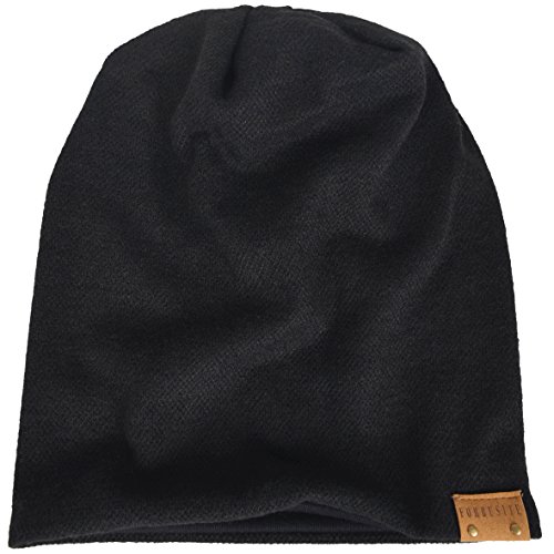 VECRY Men's Slouch Beanie Skull Cap Long Baggy Hip-Hop Winter Summer Hat (Black)
