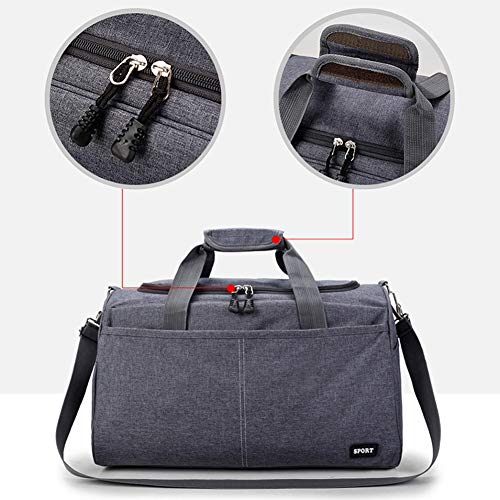 Travel Duffle Bag Waterproof Gym Sports Duffle Bag Durable Workout Gym Bag with Adjustable Shoulder Strap Foldable Holdall Bag with Padded Handle Weekend Overnight Bag for Women Men 35L Luggage Bag