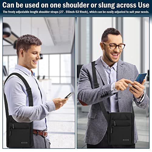 Czyan Messenger Bag Shoulder Bag Crossbody Bags Men's Small Side Bag Casual Handbag Waterproof Anti Theft Lightweight and Multiple Pockets for Men Women Outdoor Daily Use