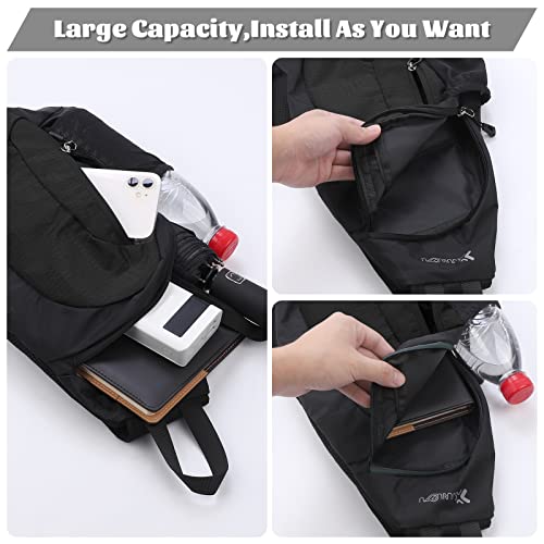 Januts Sling Backpack Small Rucksack Lightweight One Strap Shoulder Chest Bag Waterproof Anti-theft Casual Men Women Bags for Hiking Cycling Travelling Outdoor (Black)