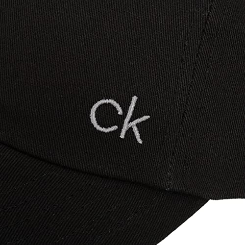 Calvin Klein Mens Classic Cotton Cap - Black - One Size