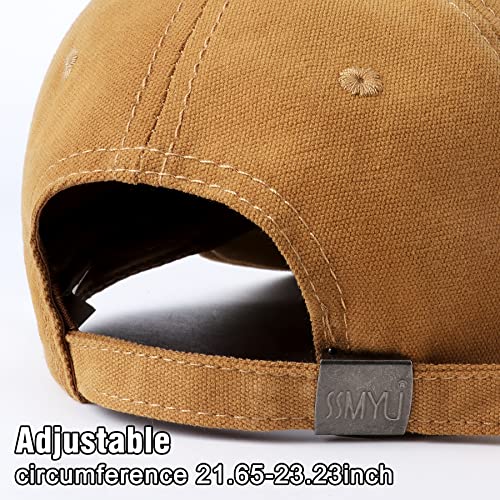 Baseball Cap Mens - Peak Embossed Patterns Baseball Hats, Classic Strapback Cap Adjustable Summer Sun Hat Sports Cap for Outdoor Men UK Khaki