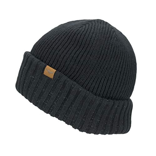 SEALSKINZ Bacton Waterproof Cold Weather Roll Cuff Beanie L/XL