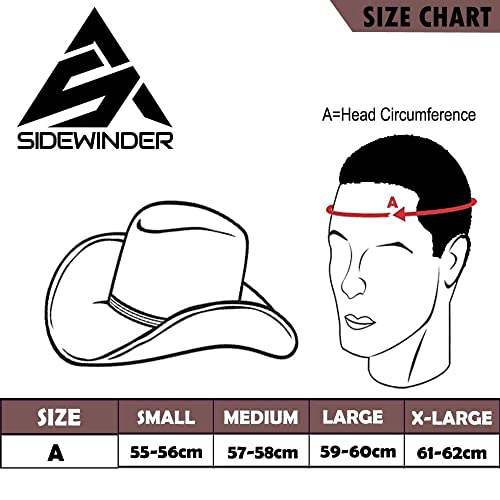 Shapeable Outback hat Style Leather Cowboy Old Style hat for Men and Women Western Wide Brim Vintage Brown