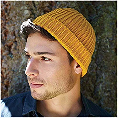 Beechfield Unisex Retro Trawler Winter Beanie Hat Baseball Cap, Black, One Size