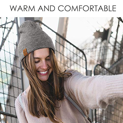 Beanie for Men, Comfortable Breathable Soft Beanie, Fashion Winter Hats for Women and Men, Gifts for Him/Her (Grey)