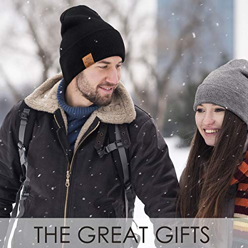 Beanie for Men, Comfortable Breathable Soft Beanie, Fashion Winter Hats for Women and Men, Gifts for Him/Her (Grey)