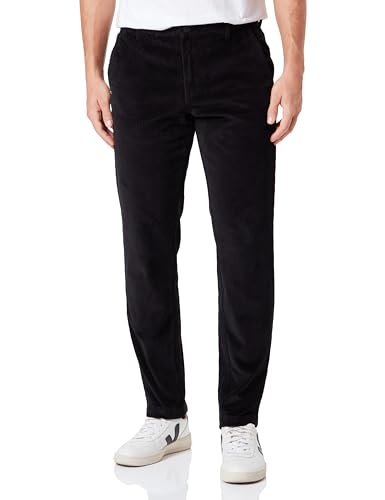 Bestseller A/S Men's Jpstace Jjharvey Corduroy Chino Lc Sn Trousers, Black, 30 W/30 L