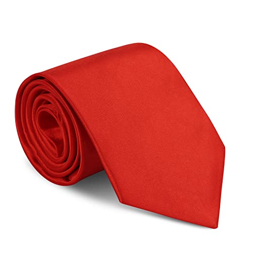 URAQT Men Ties, Classic Men's Solid Satin Neck Tie, Premium Pure Color Necktie with Multiple Colors, Formal Neckties for Men Business Wedding Party Work Tie, 8cm