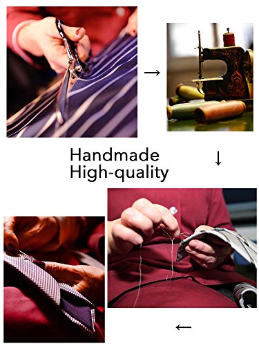 JEMYGINS 3.15" Black Tie Wedding Business Silk Necktie for Men (8cm)