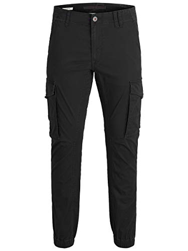 Jack & Jones Men's Jjipaul Jjflake Akm 542 Black Noos Trousers, Black, 30W / 30L