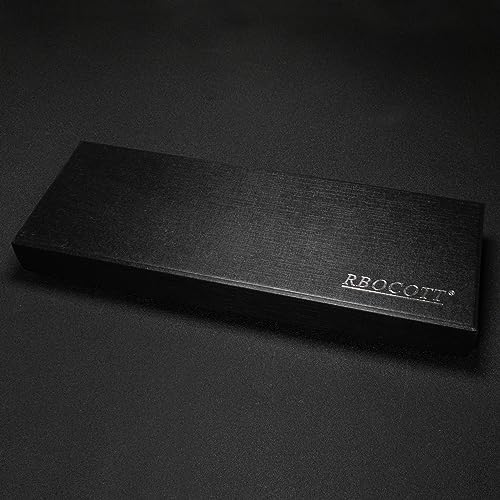 RBOCOTT Brown Wool Tie and Pocket Square, Cashmere Necktie Tie Clip Set for Men, Brown, general