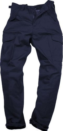 Blue Castle Mens Plain Combat Trousers - Size: 34, Colour: Navy, Lenght: 31"