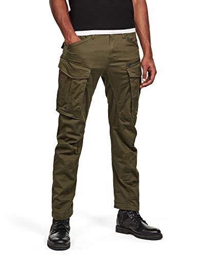 G-STAR RAW Men's Rovic Zip 3D Regular Tapered Pants, Green (dk bronze green D02190-5126-6059), 32W / 30L