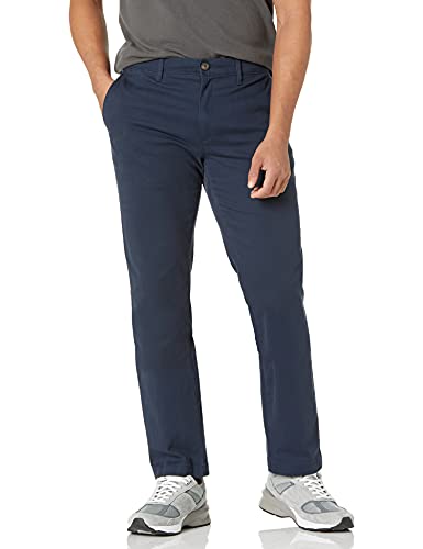 Amazon Essentials Men's Slim-Fit Casual Stretch Chino Trouser, Navy, 32W / 32L