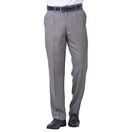 Jolliman Mens Expanding Waist Black Trouser Pant Self Adjustable Elasticated Waist Regular Comfort 32"-60"