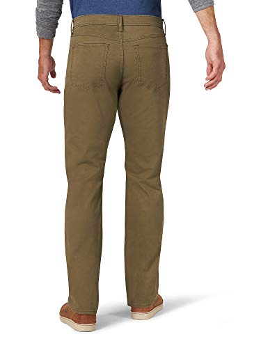 Wrangler Authentics Men's Straight Fit Twill Pant, Thistle, 36W x 30L
