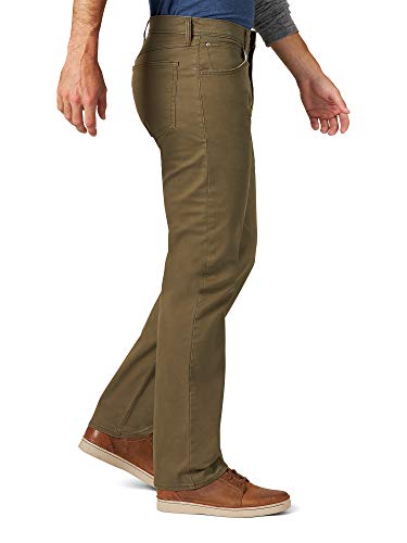 Wrangler Authentics Men's Straight Fit Twill Pant, Thistle, 36W x 30L