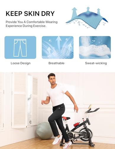 YUTYTH Tracksuit Bottoms Men, Cosy Breathable Men's Joggers with Zip Pocket and Elasticated Waist, Cotton Trousers for Men for Daily Wear and Gym Running Black