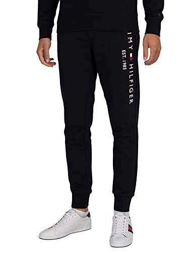 Tommy Hilfiger Men Tommy Logo Sweatpant Track Pants Cotton, Blue (Desert Sky), M