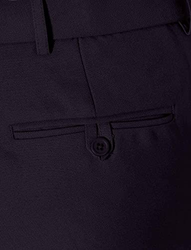 Chums Men's Stretch Waist Formal Smart Work Trousers Hidden Elasticated Waist Smart Work Pants Black