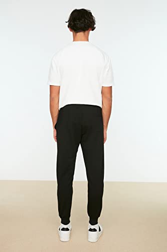 Trendyol Man Basic Normal Waist Elastic Cuff Jogger Tracksuit Bottoms Black