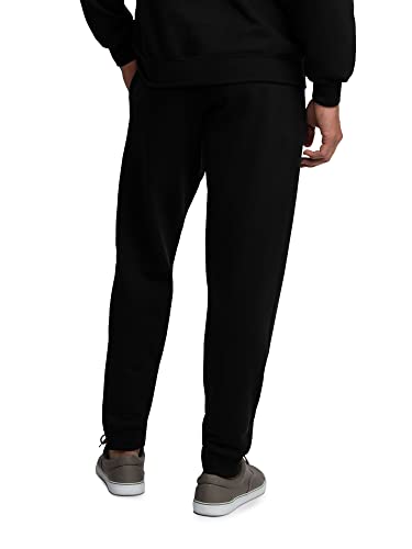 Fruit of the Loom Men's Eversoft Fleece Sweatpants & Jogger, Black, L