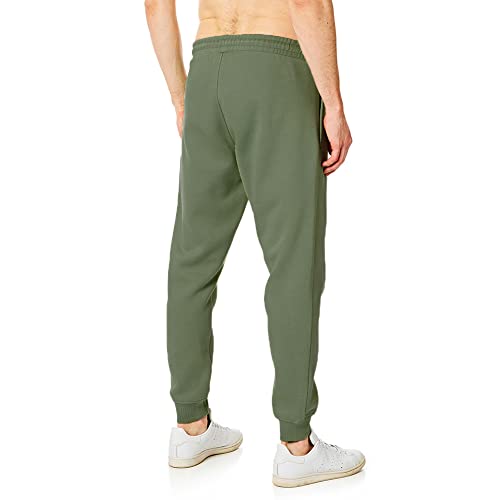 RIPT Essentials RCPNT764 Mens Soft Touch Loungewear Sweatpants Joggers Jog Pants, Army, Medium