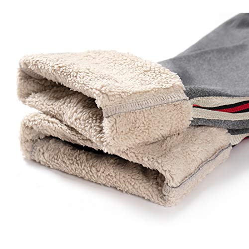 MANLUODANNI Mens Fleece Jog Pants Jogging Bottoms Trousers Joggers Brushed Lining Casual Pants Elastic Waist Zip Pockets Grey-M