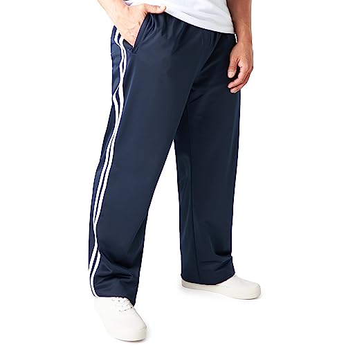 CityComfort Tracksuit Bottoms Men, Joggers with Zip Pockets Training Pants for Men Teens Jogging Bottoms (Navy, L)