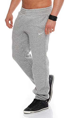 Nike Club Cuff Pants-Swoosh Men's Tracksuit Bottoms , 611459-063 , grey - dark grey heather / white, XL