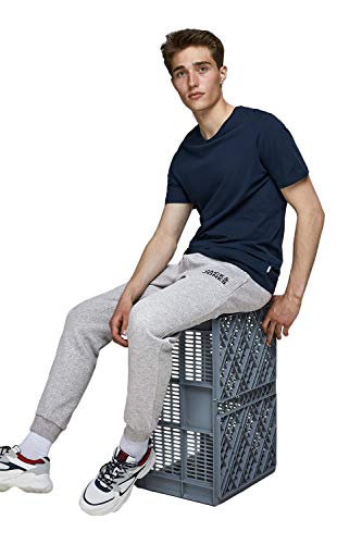 JACK & JONES Men's JJIGORDON JJNEWSOFT Sweat Pant GMS NOOS Slacks, Light Grey Mix, XL