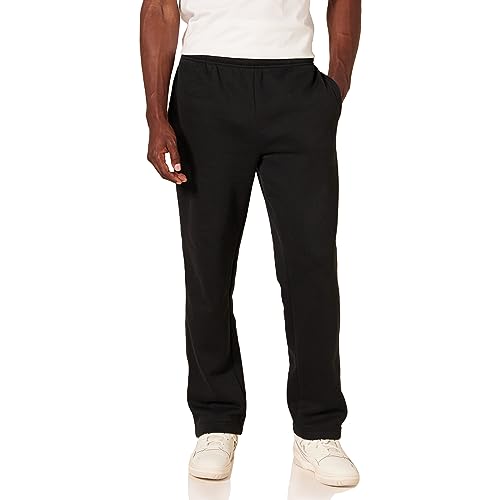 Amazon Essentials Men's Fleece Sweatpants (Available in Big & Tall), Black, XL