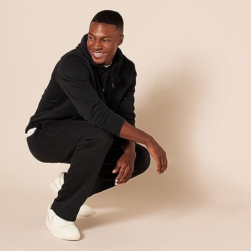 Amazon Essentials Men's Fleece Sweatpants (Available in Big & Tall), Black, XL