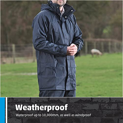 Fort Men's 220 Flex Waterproof Jacket, Navy, Large