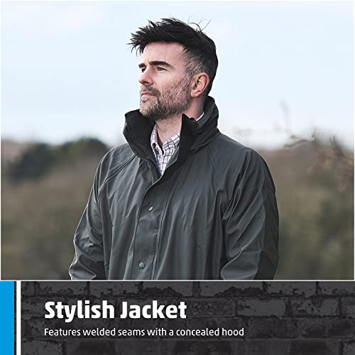 Fort Men's 220 Flex Waterproof Jacket, Navy, Large