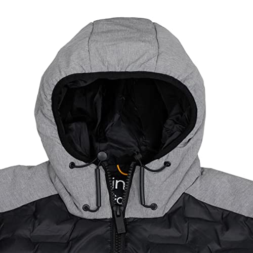 Calvin Klein Mens Bridgeport Padded Golf Jacket - Grey Marl/Black - M