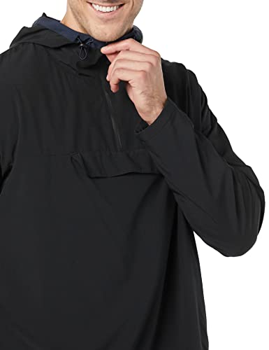 Amazon Essentials Men's Stretch Woven Colorblock Jacket, Black, L