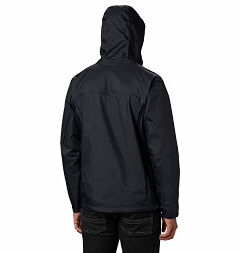 Columbia Men's Pouring Adventure Ii Waterproof Rain Jacket, Black, M UK
