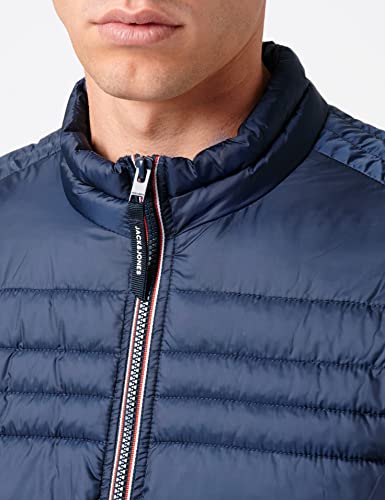 JACK & JONES Mens Hero Puffer Jacket Navy Blazer L