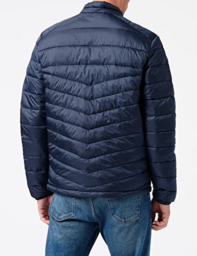 JACK & JONES Mens Hero Puffer Jacket Navy Blazer L