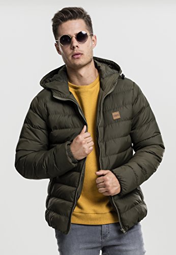 Urban Classics Men's Basic Bubble Jacket, Navy/White/Navy, 5XL Plus UK