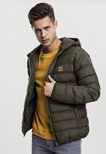 Urban Classics Men's Basic Bubble Jacket, Navy/White/Navy, 5XL Plus UK