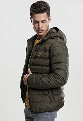 Urban Classics Men's Basic Bubble Jacket, Navy/White/Navy, 5XL Plus UK