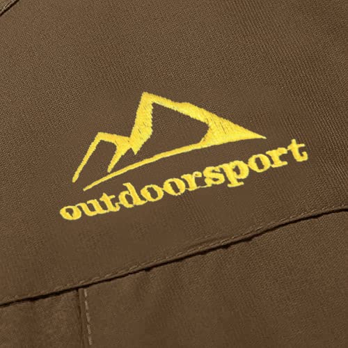 MAGCOMSEN Men's Waterproof Warm Coats Outdoor Ski Jacket Windproof Jacket Mens Cycling Hiking Jackets Mens Winter Jackets with Fleece Lining Coffee