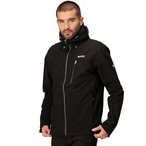Regatta Mens Birchdale Waterproof Walking Jacket - Black Magnet - XXL