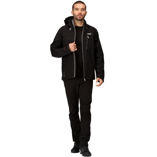 Regatta Mens Birchdale Waterproof Walking Jacket - Black Magnet - XXL